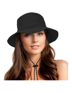 Sombrero de Cubo Impermeable Durio para Mujer UPF 50+ Ajustable
