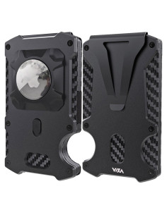 Billetera WXM Minimalista para Hombres con Soporte AirTag RFID