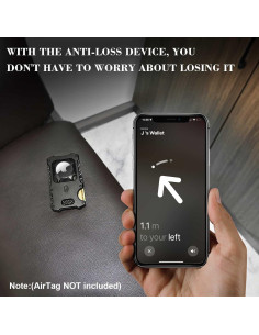 Billetera WXM Minimalista para Hombres con Soporte AirTag RFID 2