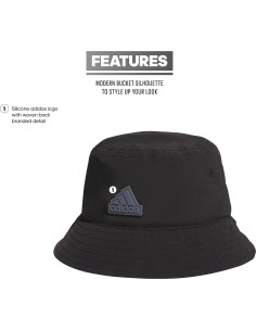 Sombrero de Cubo para Mujer Adidas Talla Única Negro 2