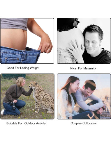 Cinturones Sin Hebilla Syhood 4 Piezas Ajustables Unisex