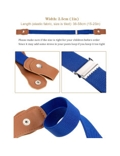 Cinturones Elásticos Sin Hebilla Syhood 9 Piezas Niños 2