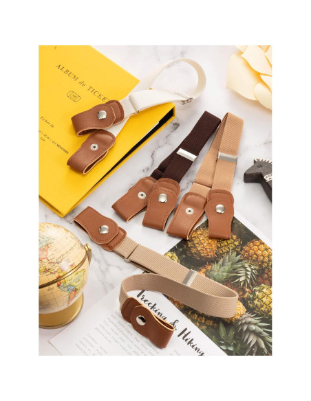 Cinturones Elásticos Sin Hebilla Syhood 9 Piezas Niños