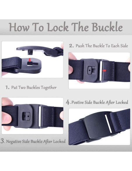 Cinturón Elástico Invisible JASGOOD para Mujeres Ajustable 3 cm