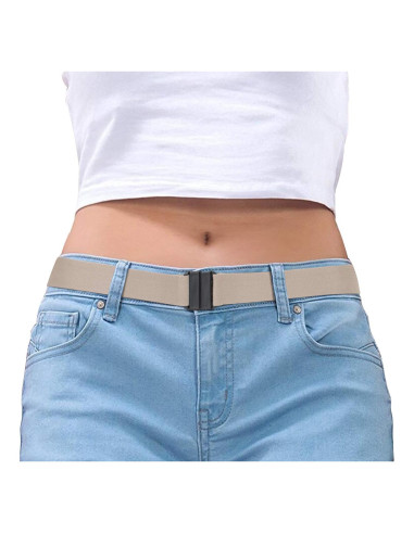 Cinturón Invisible Suosdey para Mujer, Elástico Ajustable 61-96.5 cm
