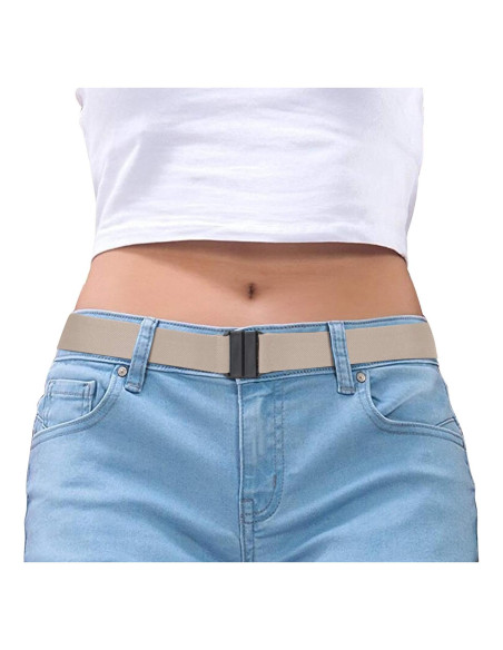 Cinturón Invisible Suosdey para Mujer, Elástico Ajustable 61-96.5 cm