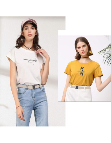 Cinturón Invisible Suosdey para Mujer, Elástico Ajustable 61-96.5 cm