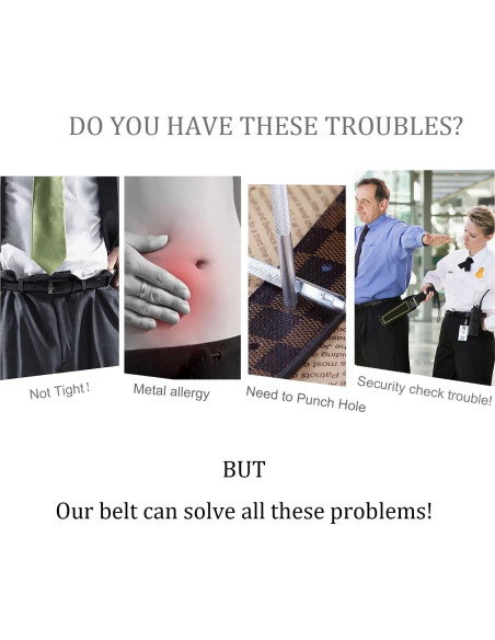 Cinturón Invisible Suosdey para Mujer, Elástico Ajustable 61-96.5 cm