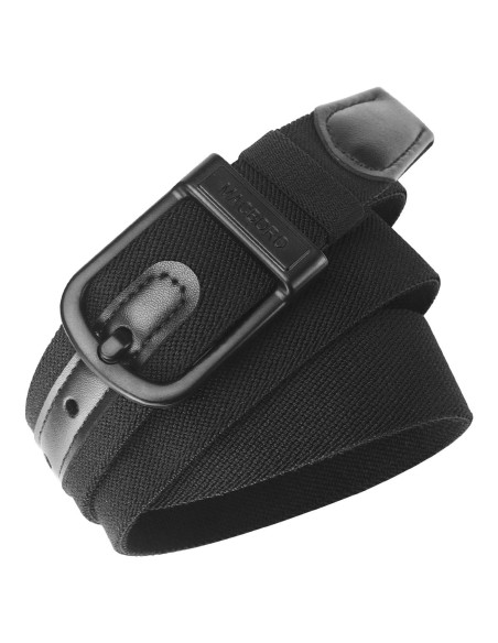 Cinturón Elástico Hipoalergénico Nylon Negro 3.5 cm TSA