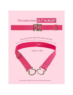 Cinturón Elástico para Montar a Caballo Harrison Howard - Magenta 2