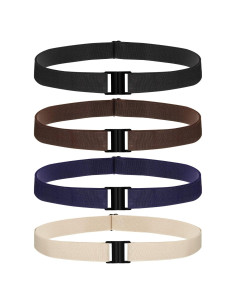 Cinturón Elástico Invisible SATINIOR 4 Pcs Ajustable 100 cm
