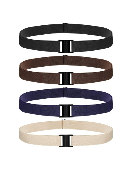 Cinturón Elástico Invisible SATINIOR 4 Pcs Ajustable 100 cm