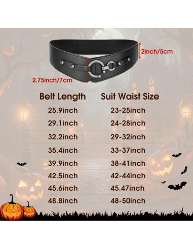 Cinturón Elástico Ancho JASGOOD para Mujeres Halloween 127 cm