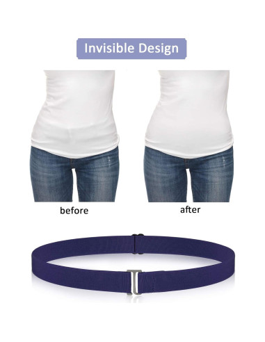 Cinturones Invisibles Elásticos para Mujeres SATINIOR - 6 Pcs