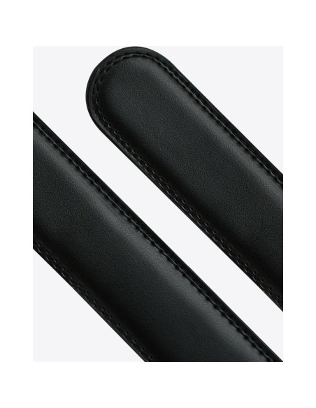 Correa de Cinturón Mission de Cuero Genuino 35mm - Negro