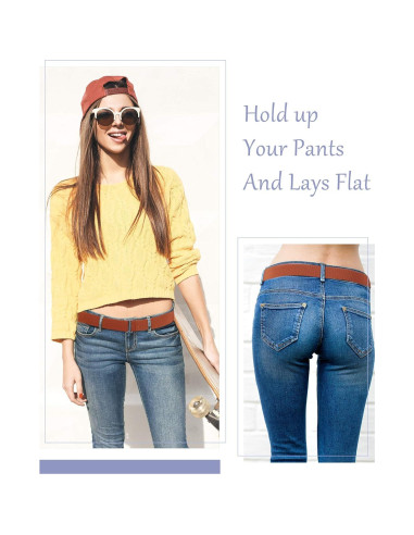 Cinturones Invisibles Elásticos para Mujeres SATINIOR - 6 Pcs