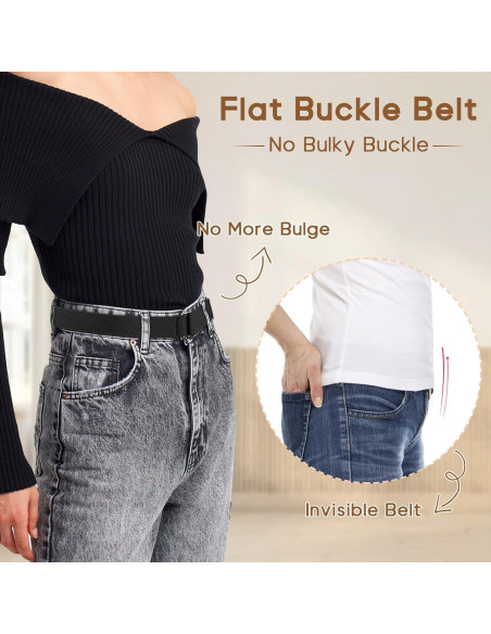 Cinturón Elástico Invisible Sightor para Mujeres - Ajustable 100 cm