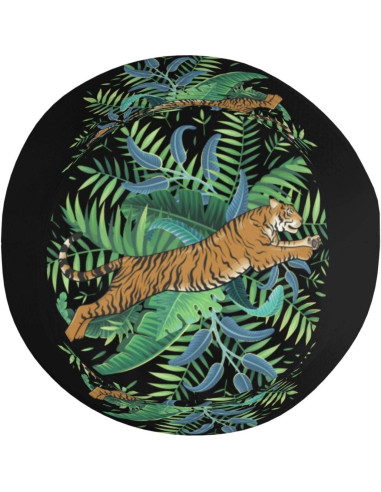 Sombrero de Cubo Plegable para Mujeres - Hojas de Tigre