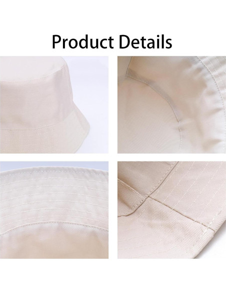 3 Sombreros de Cubo Unisex Plegables UV Protección Verano