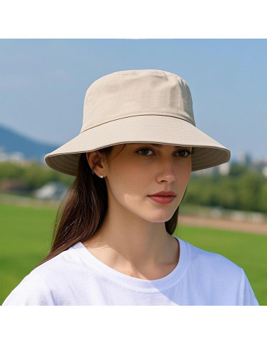 3 Sombreros de Cubo Unisex Plegables UV Protección Verano