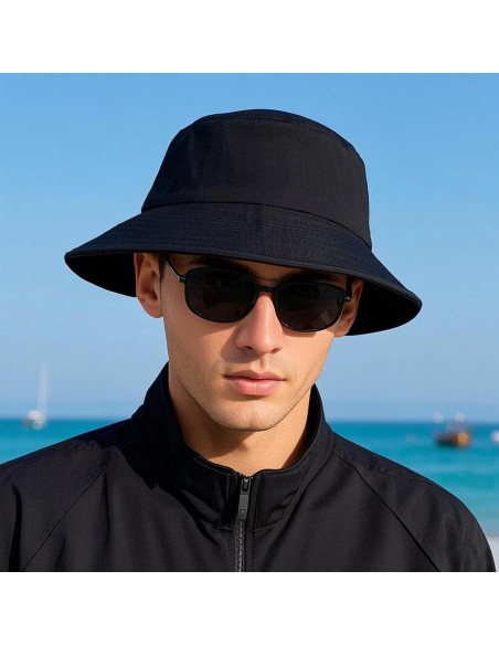 3 Sombreros de Cubo Unisex Plegables UV Protección Verano