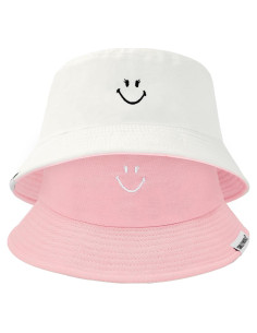 Sombrero de Cubo Reversible Durio Smiley para Hombre y Mujer