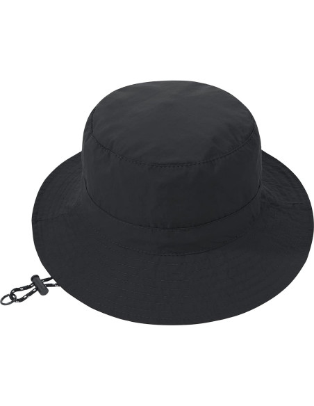Sombrero de Cubo Impermeable Zando Unisex UPF 50+ Negro