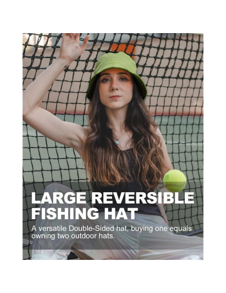 Sombrero de Cubo Reversible Zylioo XXL para Hombre y Mujer