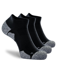 Calcetines Deportivos CWVLC Unisex Compresión 3 Pares Negro