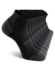 Calcetines de Compresión CS CELERSPORT para Tobillo - 5 Pares Negros