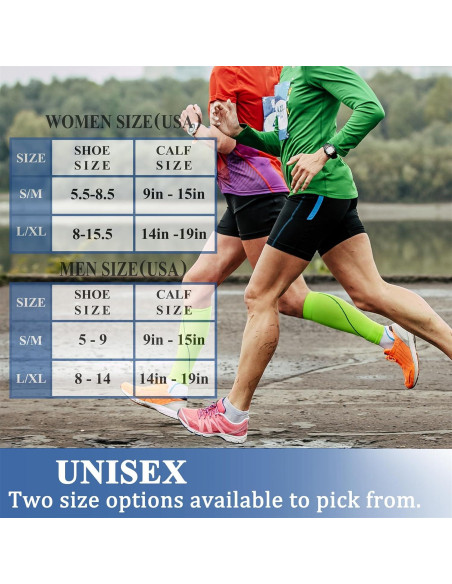 Medias de Compresión Charmking 3 Pares para Mujeres y Hombres