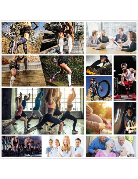 Medias de Compresión Charmking 3 Pares para Mujeres y Hombres