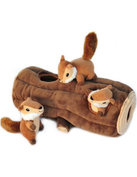 Juguete Interactivo para Perros ZippyPaws Tronco de Ardilla