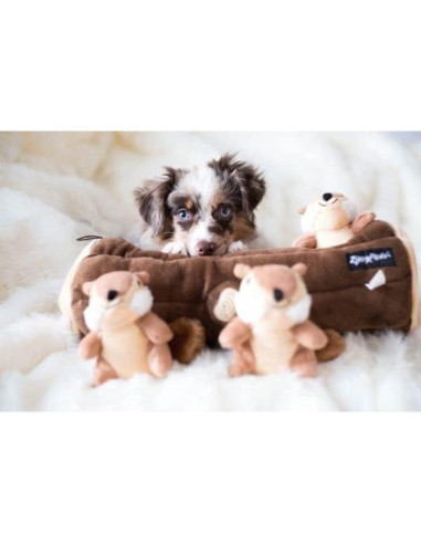 Juguete Interactivo para Perros ZippyPaws Tronco de Ardilla