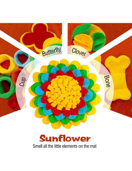 Alfombra de Olfateo para Perros Tesitehi 50.8x50.8cm Antideslizante