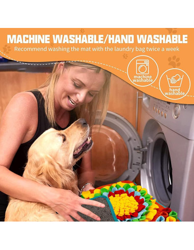 Alfombra de Olfateo para Perros Tesitehi 50.8x50.8cm Antideslizante