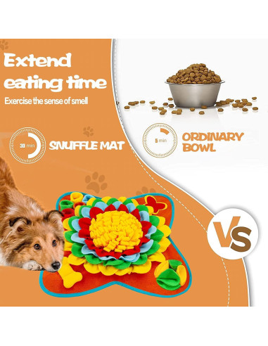 Alfombra de Olfateo para Perros Tesitehi 50.8x50.8cm Antideslizante