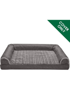 Funda de Cama para Perro Furhaven Luxe Jumbo Carbón 2