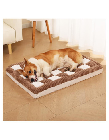 Cama ortopédica para perro grande Awjcsv 90x60cm impermeable