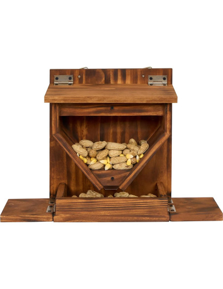 Comedero para Ardillas MIXUMON de Madera 29.5x16.5cm