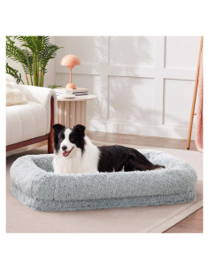 Cama Ortopédica para Perros Grande Zomisia 96.5x68.5cm Gris