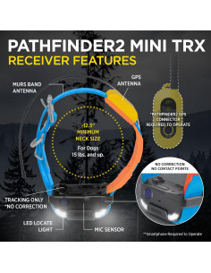 Receptor GPS Dogtra Pathfinder 2 Mini TRX para Perros Azul 2