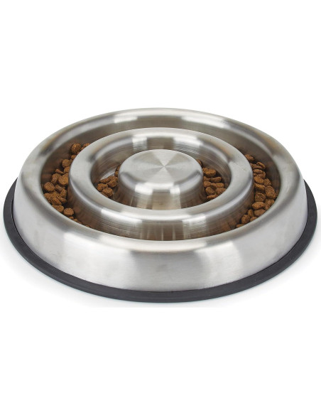 Alimentador Lento ProSelect Acero Inoxidable Grande 33.66cm