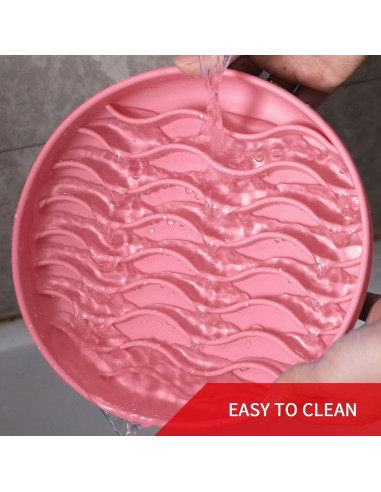 Cuenco de Silicona Antideslizante para Perros PJDH Rosa 19cm