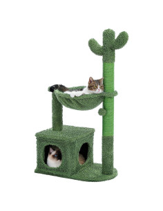 Árbol para Gatos MUTTROS Cactus 101.6 cm con Hamaca y Rascador