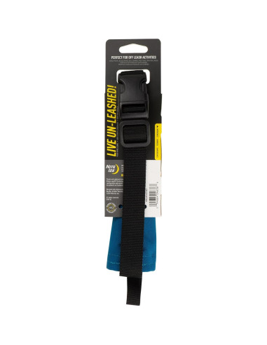 Collar y Correa Retráctil Nite Ize Mediano Azul 40.64-45.72 cm