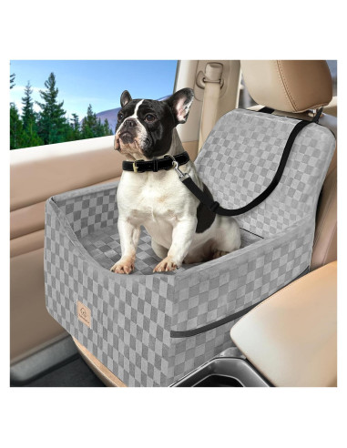 Asiento de Coche Elevador para Perros Zuffeloria Gris hasta 15.88 kg