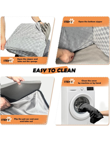 Asiento de Coche Elevador para Perros Zuffeloria Gris hasta 15.88 kg