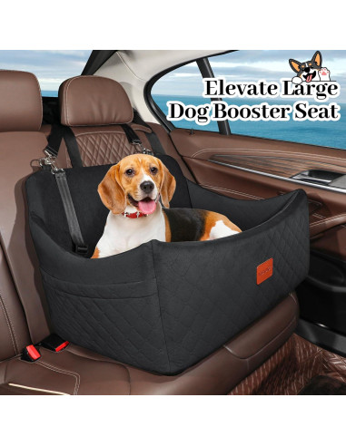 Asiento de Coche para Perros Wooaidagg Grande Negro 25kg