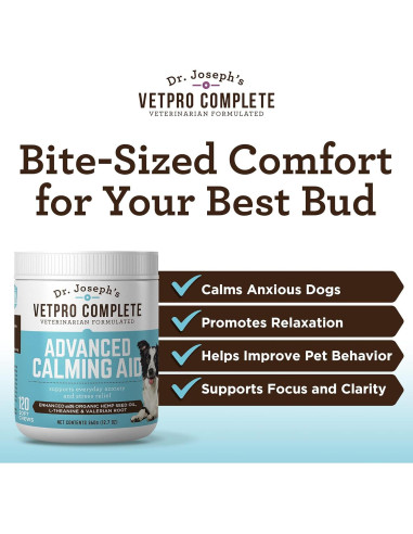 Golosinas Calmantes para Perros VetPro 120 Unidades - Natural